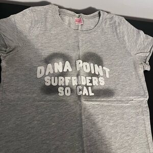 Hollister Gray Tee with Surfriders Graphic